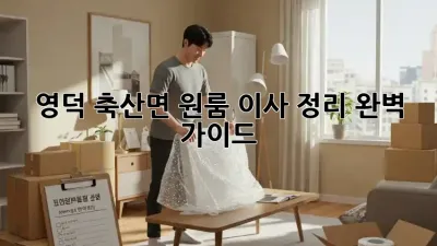 영덕 축산면 원룸 이사 정리 완벽 가이드