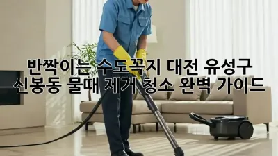 반짝이는 수도꼭지! 대전 유성구 신봉동 물때 제거 청소 완벽 가이드